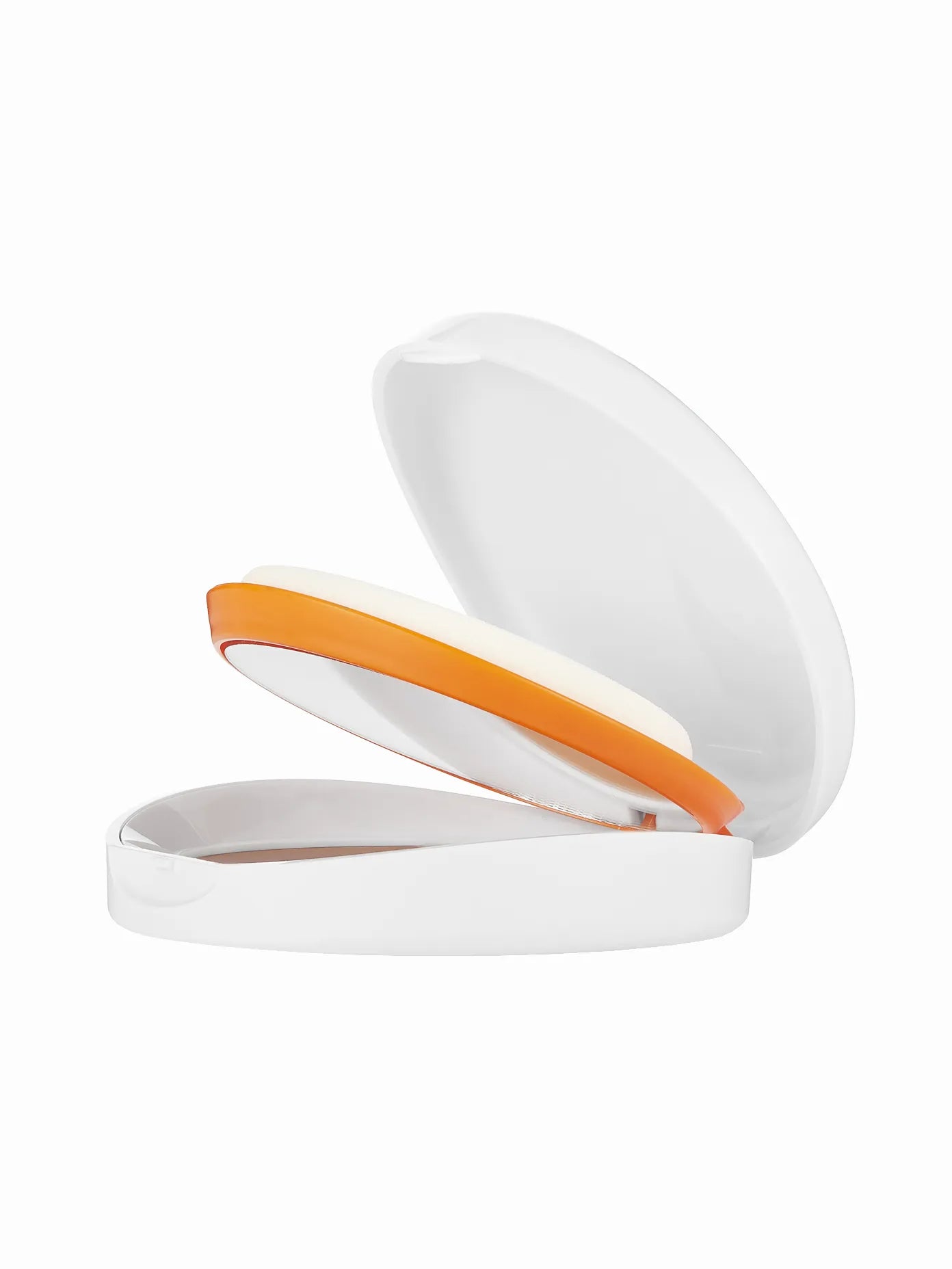 Heliocare white and orange compact conatiner