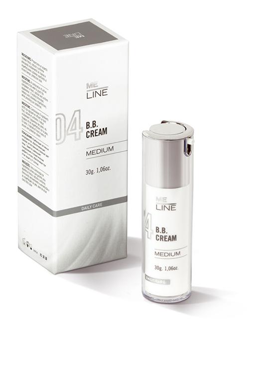 A pump bottle of MeLine BB Cream with its packaging box, labeled as having 15g/0.51 fl oz of the product.