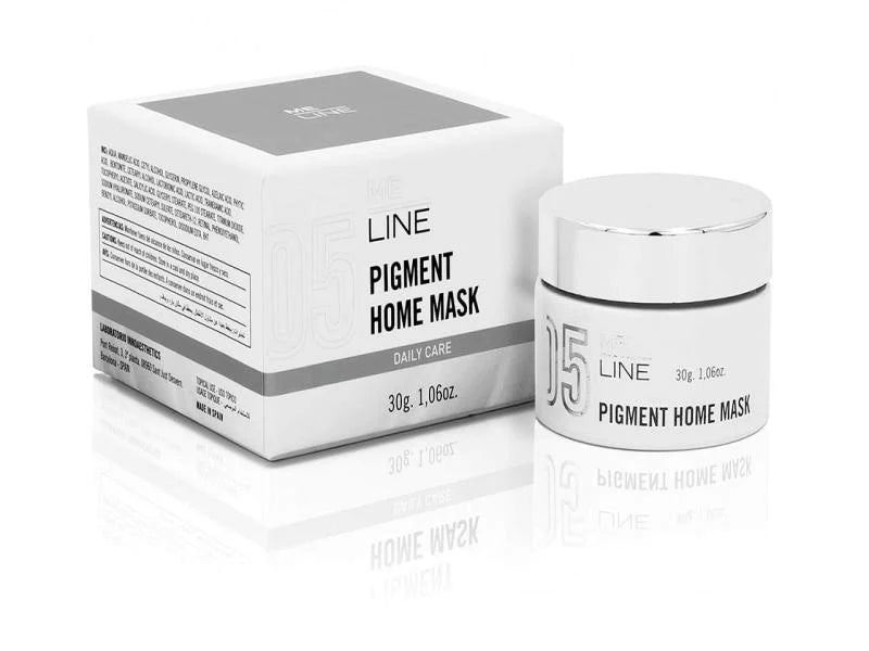 A product image showing a skin care mask packaging and the mask container, with the mask itself visible through the container. The packaging is primarily white and gray with text and branding.