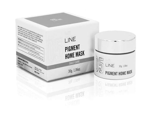 A product image showing a skin care mask packaging and the mask container, with the mask itself visible through the container. The packaging is primarily white and gray with text and branding.