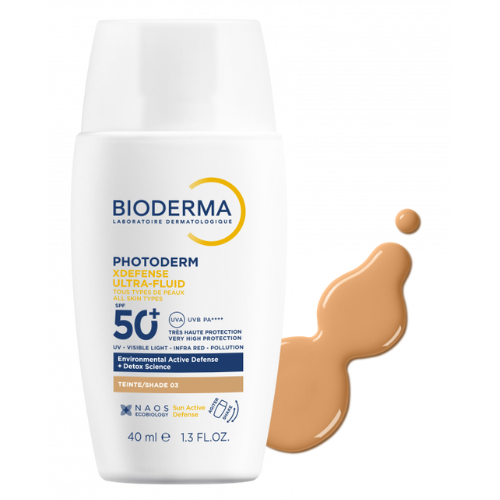 Bioderma Photoderm XDefense Ultra-Fluid SPF 50+ Invisible & Teinte 40ml