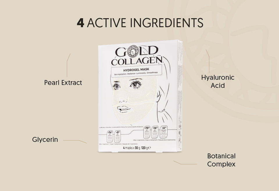 Gold collagen Hydrogel mask set