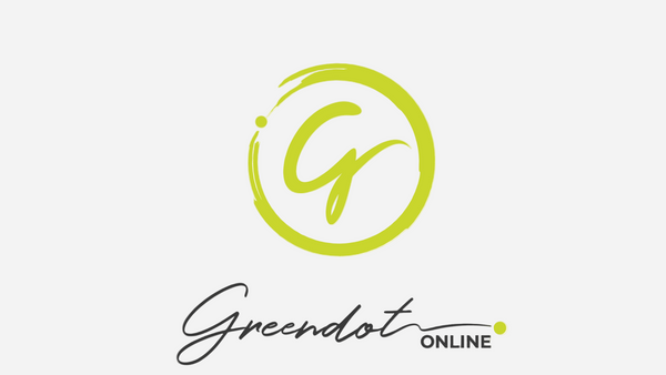 Green dot logo with 'Greendot Online' text on a white background