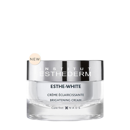 Institut Esthederm Esthe-White brightening cream jar on a white background