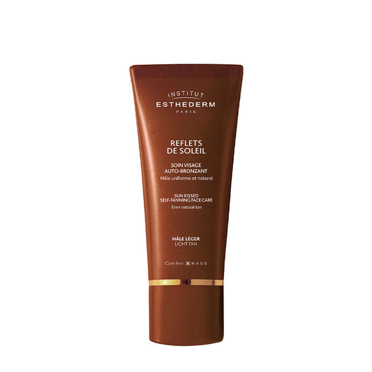 Institut Esthederm sun-kissed self-tanning face care tube on a white background