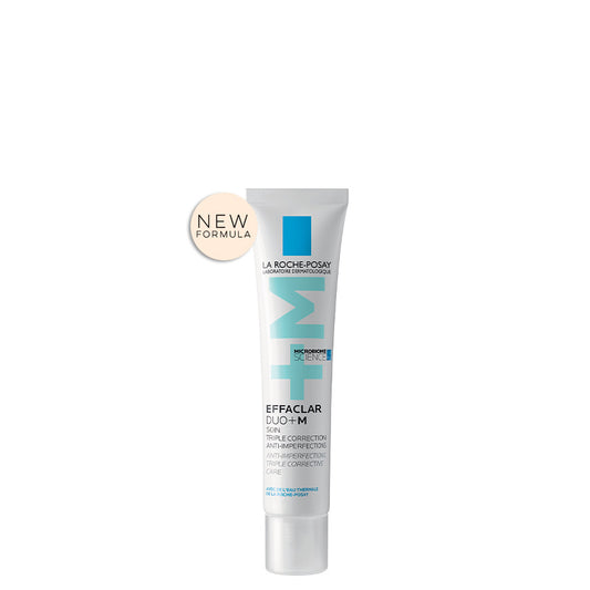 La-Roche-Posay Effaclar DuoM 40ml tube white packaging and blue and lack writing