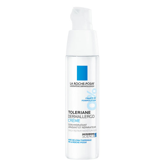 LA ROCHE-POSAY Toleriane Dermallergo Cream packaging, a bottle of moisturizing cream for allergy-sensitive skin.