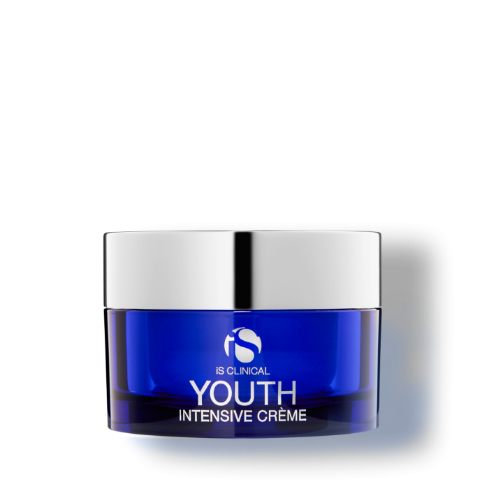 blue jar of iS Clinical youth intensive creme 