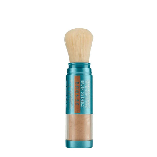 Colorescience brush on spf 50 bronze formula tube with brush on the top