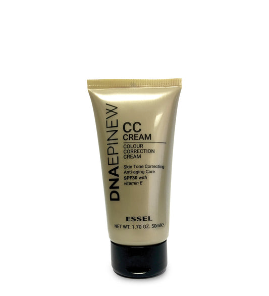 Tube of Essel DNA-EPINEW CC Cream with beige packaging