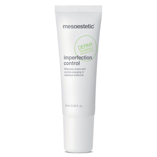 Mesoesetic imperfection control for breakouts in a white tube with grey writing 10ml