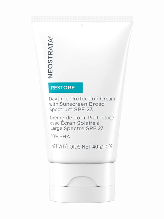 NeoStrata Daytime Protection Cream with SPF23 in a white tube packaging.