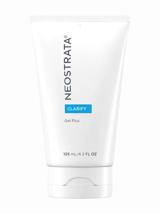Tube of Neostrata Gel Plus with 125ml capacity, primarily white in color with 'Gel Plus' and '125ml' text, and blue accents.