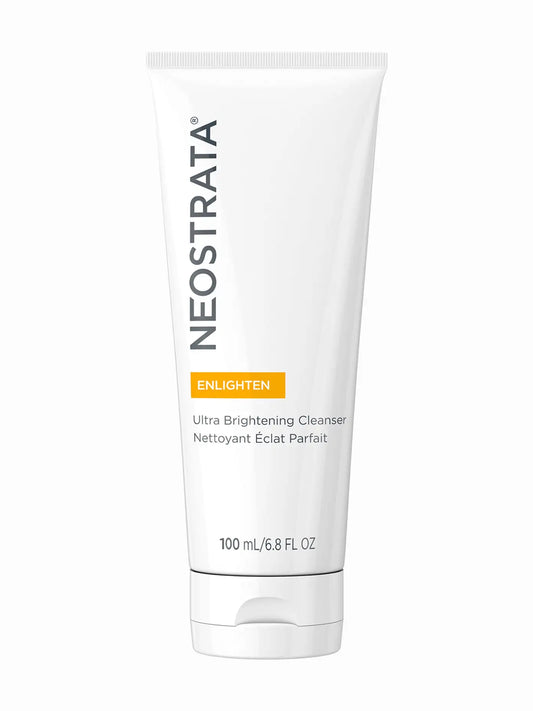 Tube of NeoStrata Ultra Brightening Cleanser with white and yellow packaging, 100ml size.