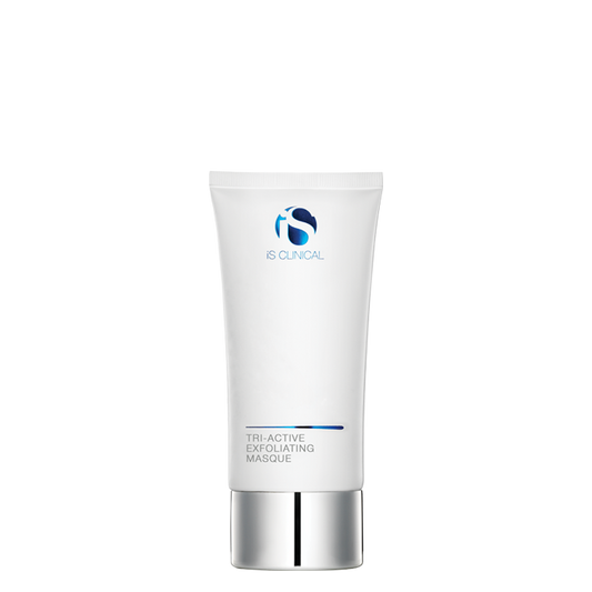 A tube of Tri-Active Exfoliating Masque by iS Clinical.