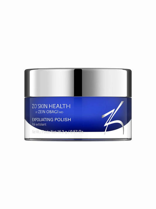 A jar of ZO Skin Health Exfoliating Polish against a white background.